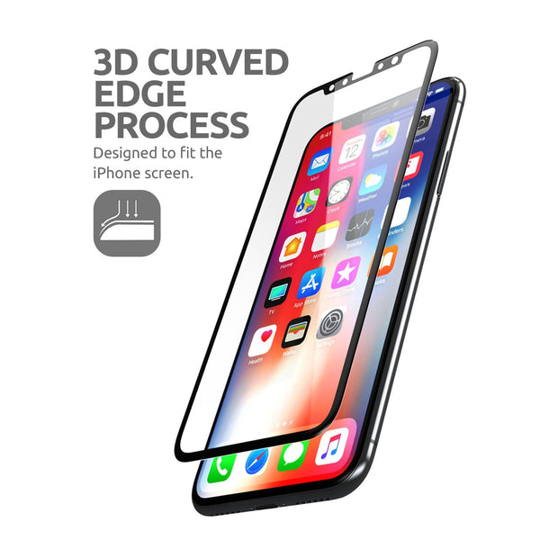 3D Glass Screen Protector for iPhone 6.5 inch 2018 and 2019 (2 Pack) -Clear