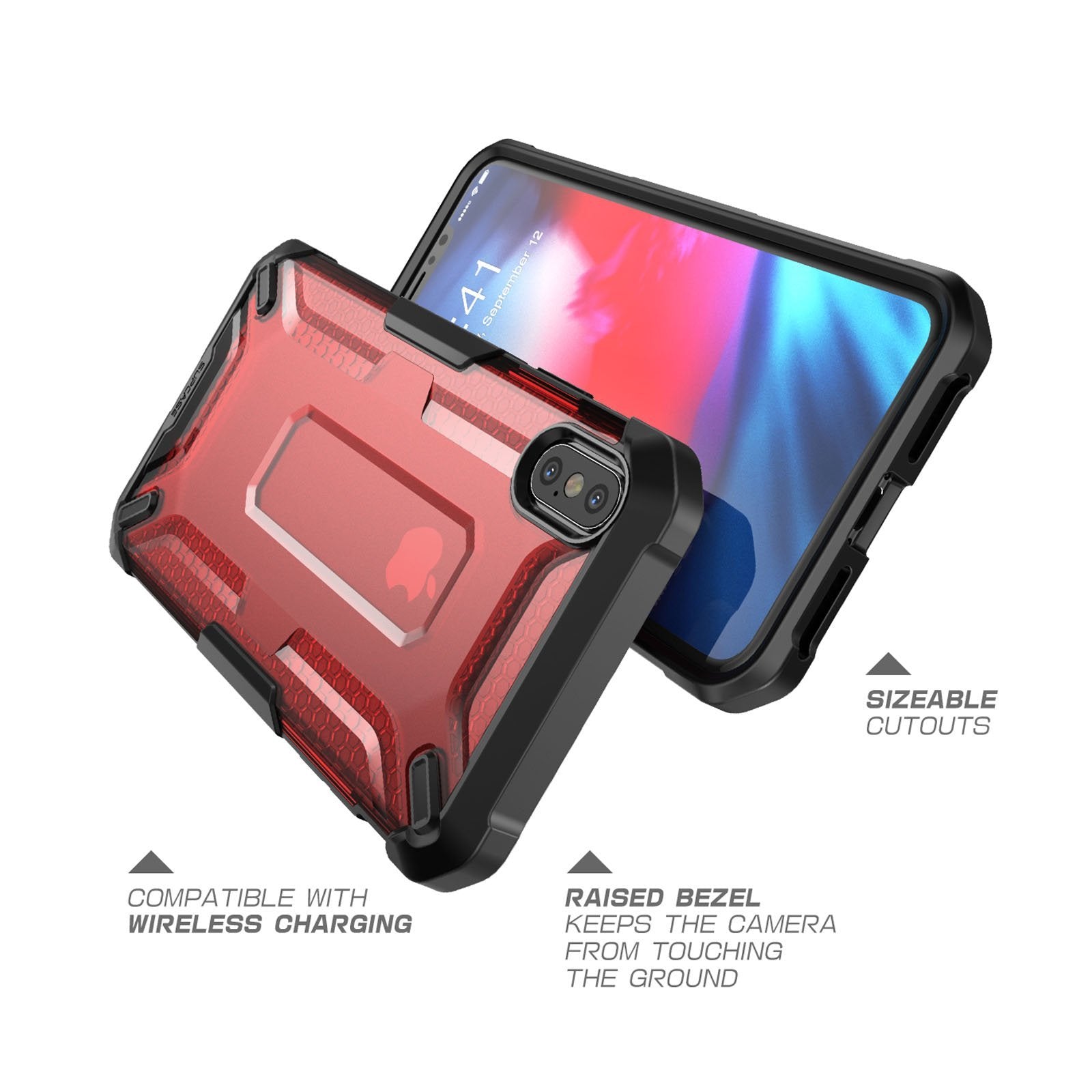 iPhone XS Max Unicorn Beetle Bumper Case-Red | SUPCASE