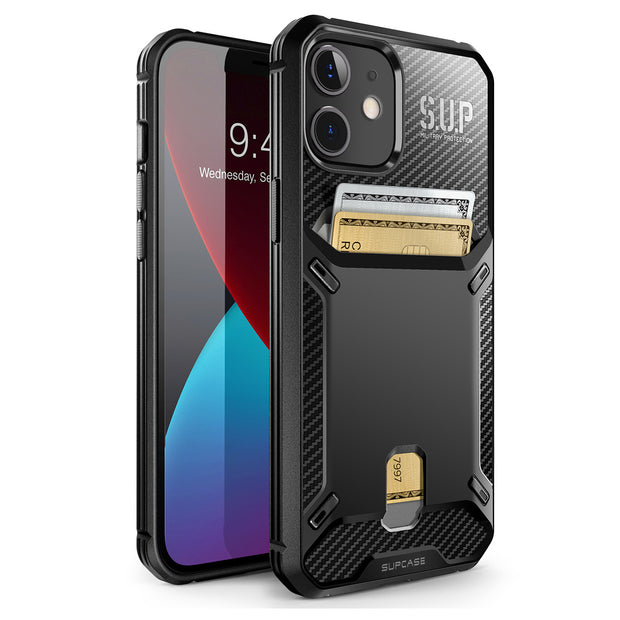 iPhone 12 mini 5.4 inch Unicorn Beetle Vault Wallet Case-Black iPhone 12 mini 5.4 inch Unicorn Beetle Vault Wallet Case-Black