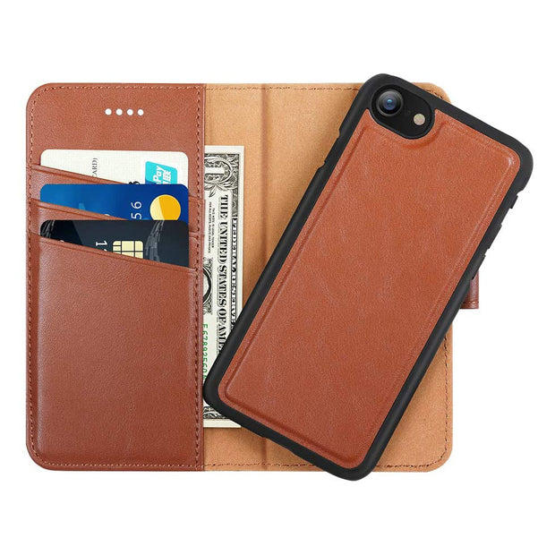 iPhone 7 / 8 Unicorn Beetle WALLET Leather Case-Brown