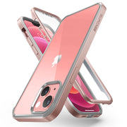 iPhone 13 6.1 inch Unicorn Beetle Edge with Screen Protector Clear Case-Peach