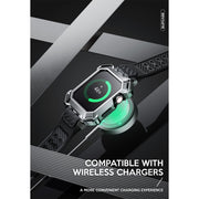 Apple Watch Unicorn Beetle PRO XT Rugged Metal Watch Band Case (44mm/45mm)-Silver