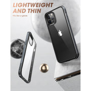 iPhone 13 Pro 6.1 inch Unicorn Beetle Edge Clear Bumper Case-Black