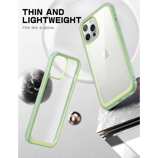 iPhone 13 Pro Max 6.7 inch Unicorn Beetle Style Slim Clear Case-Mint Green