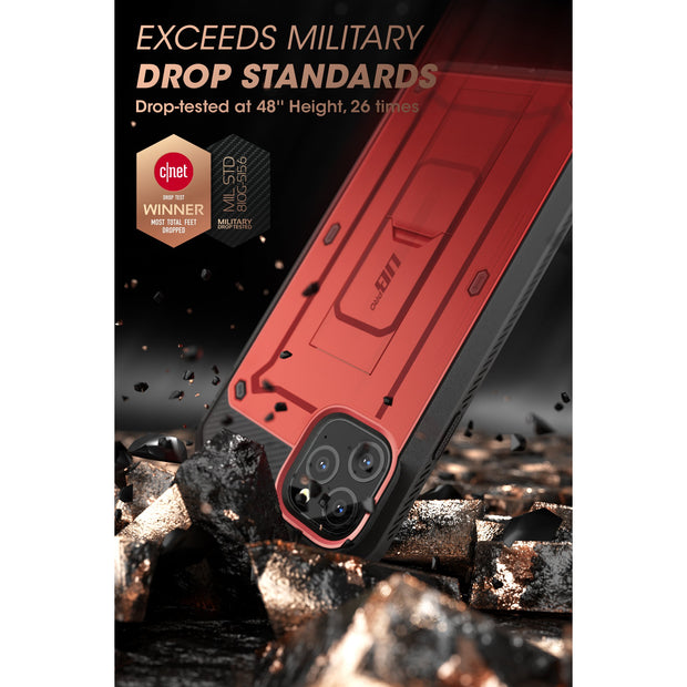 iPhone 11 Pro 5.8 inch Unicorn Beetle Pro Full Body Rugged Case-Metallic Red