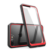 iPhone 8 Plus Unicorn Beetle Hybrid Protective Bumper Case-Red