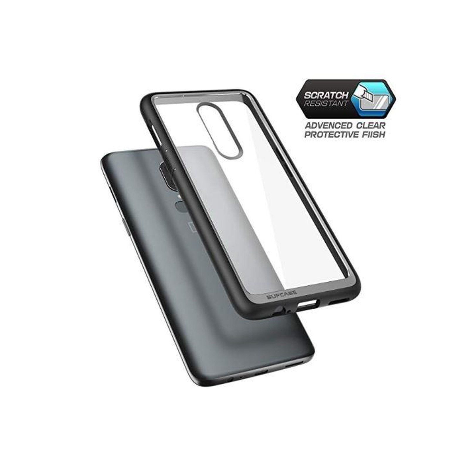 OnePlus 6 Unicorn Beetle Style Slim Clear Case-Black | SUPCASE