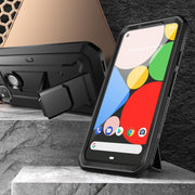 Google Pixel 4a (2020) Unicorn Beetle Pro Rugged Holster Case-Black
