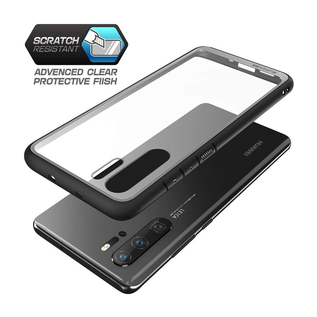 Huawei P30 Pro Unicorn Beetle Style Slim Clear Case-Black