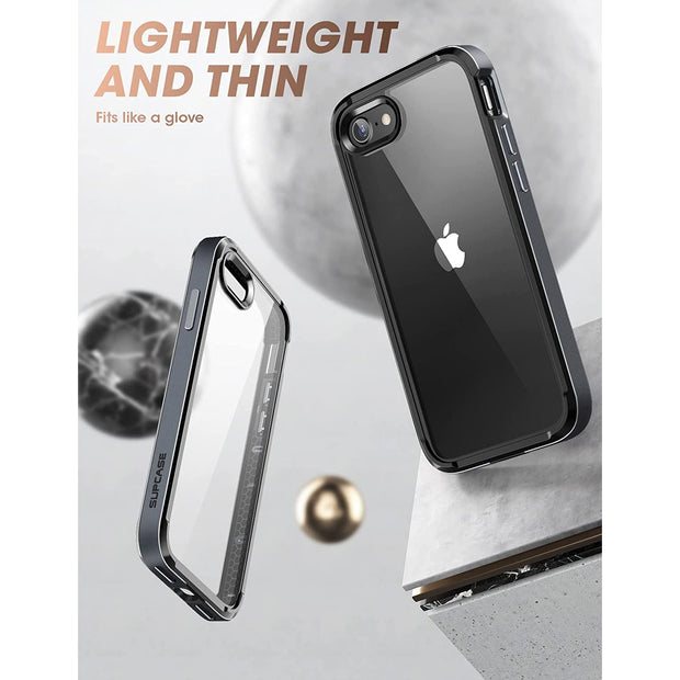 iPhone 7/ 8 Unicorn Beetle EDGE Clear Bumper Case-Black