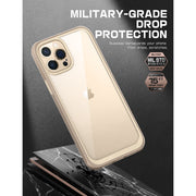 iPhone 13 Pro Max 6.7 inch Unicorn Beetle Style Slim Clear Case-Tan