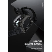 Apple Watch Unicorn Beetle PRO XT Rugged Metal Watch Band Case (44mm/45mm)-Gun Metal