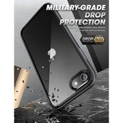 iPhone SE Unicorn Beetle EDGE Clear Bumper Case-Black