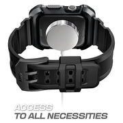 Apple Watch Unicorn Beetle PRO Rugged Wristband Case (44mm/45mm)-Black