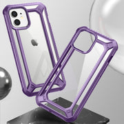 iPhone 12 6.1 inch Unicorn Beetle Exo with Screen Protector Clear Case-Purple