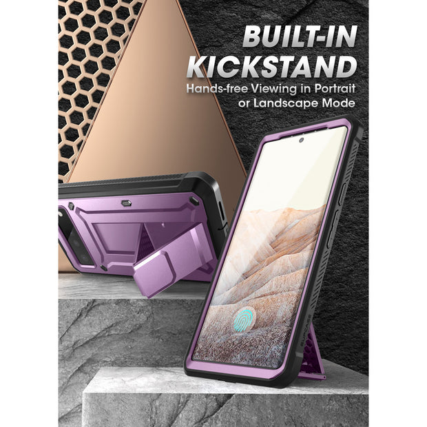 Google Pixel 6 Pro Unicorn Beetle PRO Rugged Holster Case-Metallic Purple