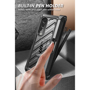 Galaxy Z Fold3 Unicorn Beetle PRO Rugged Case with S-Pen Holder-Black