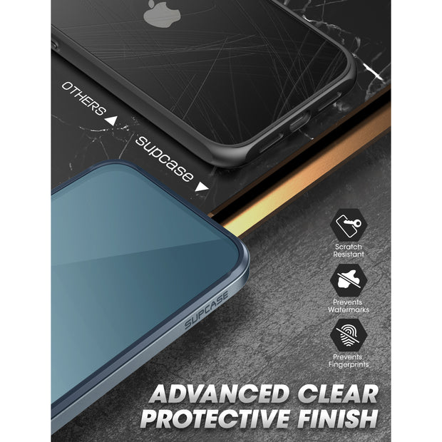 iPhone 13 Pro 6.1 inch Unicorn Beetle Edge Clear Bumper Case-Blue