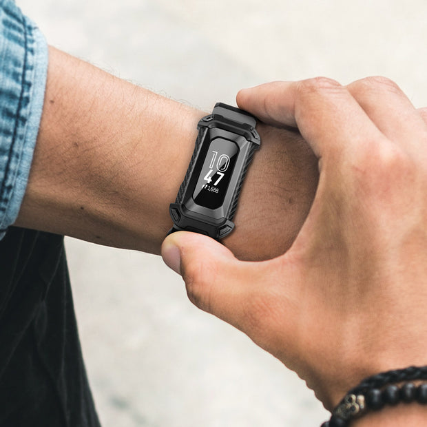 Fitbit Inspire 2 Unicorn Beetle Pro Wristband Case-Black
