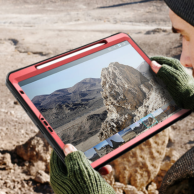 iPad Pro 12.9 Inch (2020) Unicorn Beetle Pro Rugged Case-Metallic Red