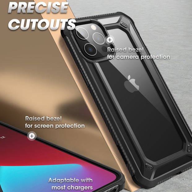 iPhone 12 Pro 6.1 inch Unicorn Beetle Exo Clear Case-Black