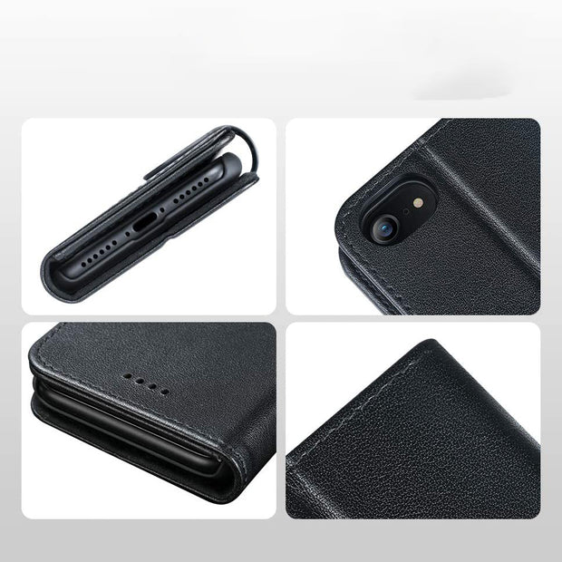iPhone 7 / 8 Unicorn Beetle WALLET Leather Case-Black