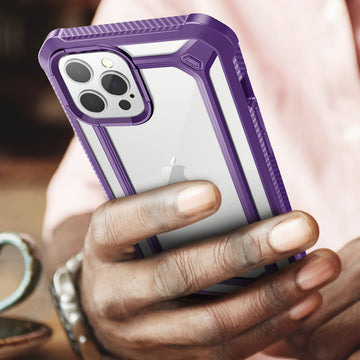 Custodia Per IPhone 12 Pro Max Con Cordino Da Collo Regolabile – Morbida TPU Viola, Protezione Antiurto E Tracolla Rimovibile 1,5m