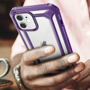 iPhone 12 mini 5.4 inch Unicorn Beetle Exo with Screen Protector Clear Case-Purple