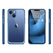 iPhone 14 Plus 6.7 inch Unicorn Beetle Style Slim Clear Case-Blue