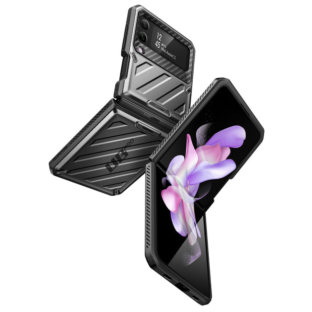 Galaxy Z Flip4 Unicorn Beetle PRO Rugged Case with Belt Clip-Black