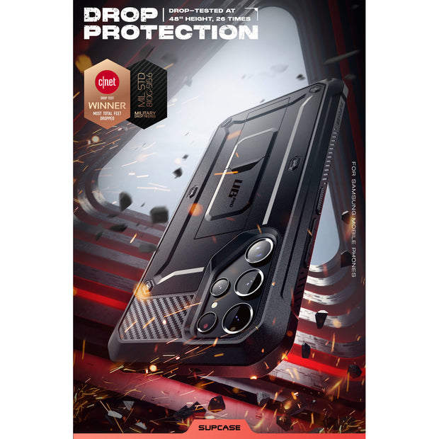 Galaxy S22 Ultra Unicorn Beetle PRO Screen Protector Case-Black