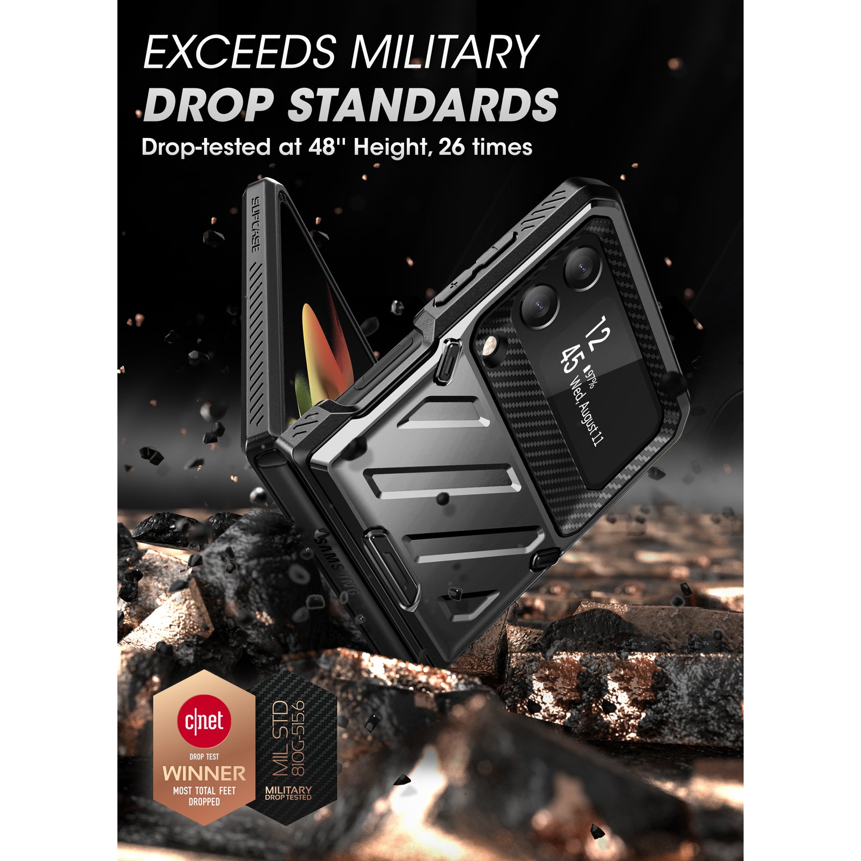 Galaxy Z Flip4 Unicorn Beetle PRO Rugged Phonecase with Belt Clip