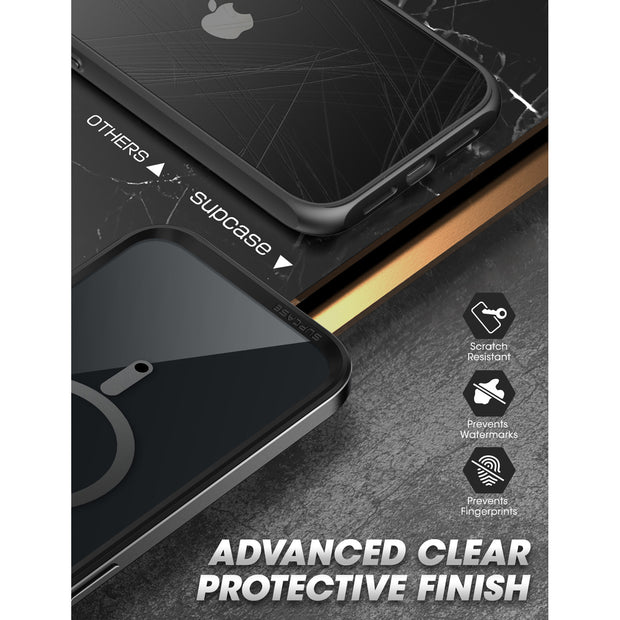 iPhone 14 Pro 6.1 inch Unicorn Beetle EDGE MAG with Screen Protector Clear Case-Black