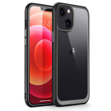 SUPCASE Custodia Per IPhone 13 (6,1") [Unicorn Beetle Style] – Ibrida Trasparente Con Paraurti In TPU Antiurdo, Retro Rigido, Compatibile MagSafe, Nero - 3