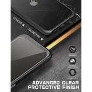 iPhone 13 Pro 6.1 inch Unicorn Beetle Style Slim Clear Case-Black