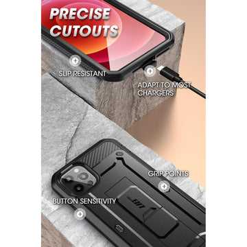 SUPCASE IPHONE 13 PRO MAX [EDGE] Custodia Rigida Sottile Bumper Magnetico Nero