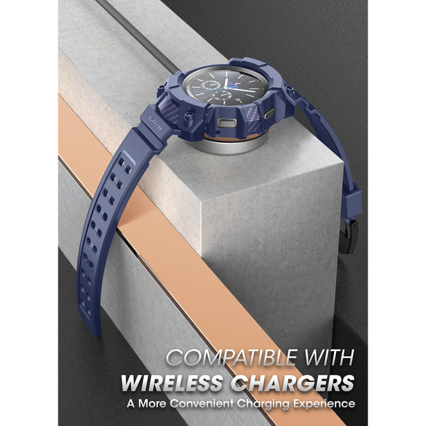 Galaxy Watch4 46mm Unicorn Beetle PRO Wristband Case-Blue