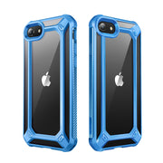 iPhone SE Unicorn Beetle Exo Clear Case-Blue