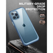 iPhone 13 Pro Max 6.7 inch Unicorn Beetle Style Slim Clear Case-Blue