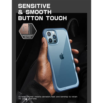 SUPCASE Cover Per IPhone 13 Pro Max 6,7" [Unicorn Beetle Edge] - Paraurti Trasparente Antiurto Con Bumper In TPU, Compatibile MagSafe (Nero)