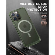 iPhone 14 Pro Max 6.7 inch Unicorn Beetle MAG Slim Clear MagSafe Case-Green Fog