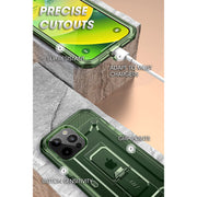 iPhone 14 Pro Max 6.7 inch Unicorn Beetle PRO Rugged Case-Green Fog