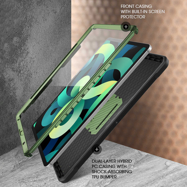 iPad Air 4 / 5 Unicorn Beetle PRO Rugged Kickstand Case-Dark Green