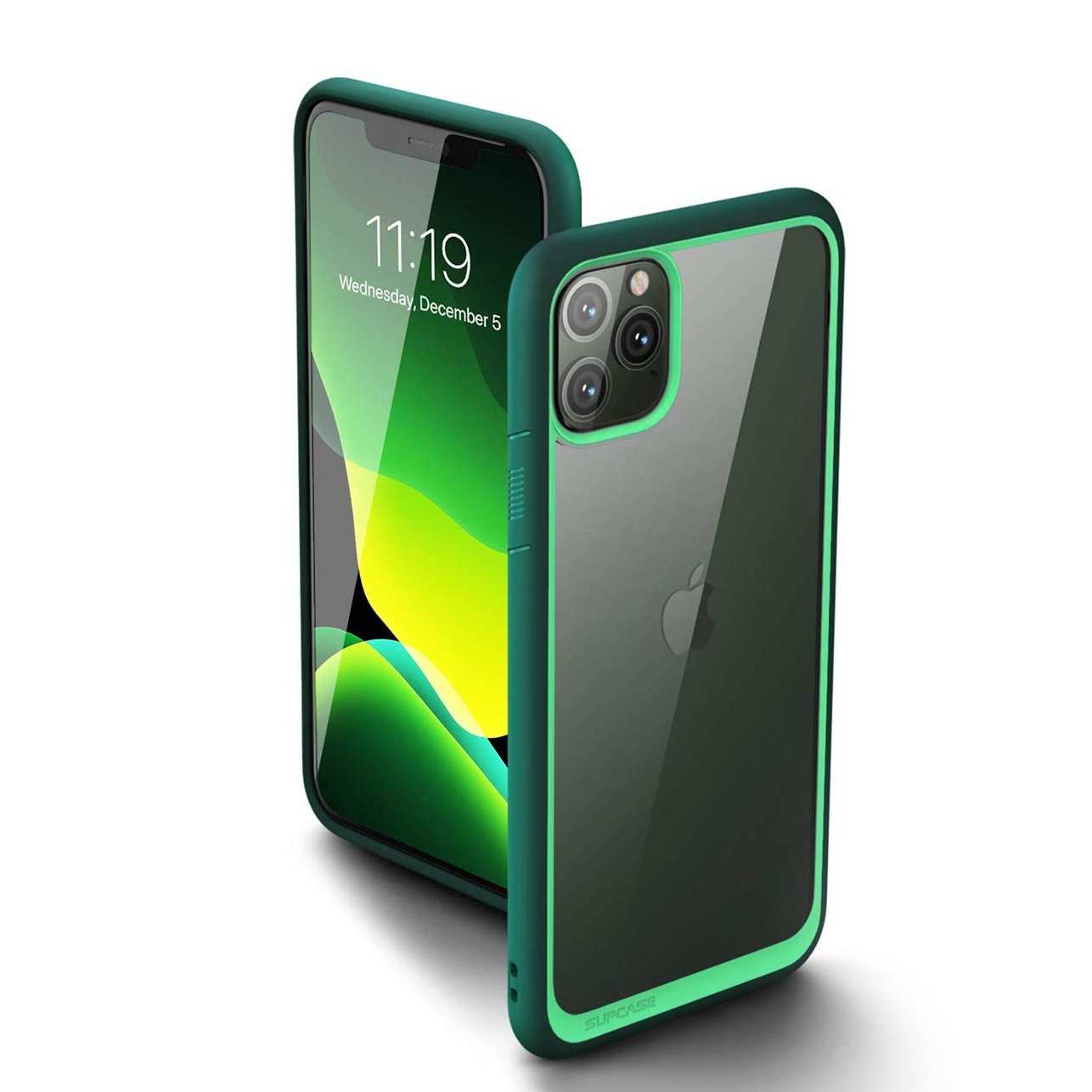 iPhone 11 Pro Max 6.5 inch Unicorn Beetle Style Clear Case-Green
