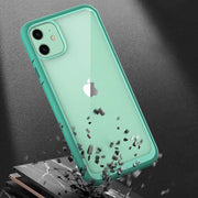 iPhone 11 6.1 inch Unicorn Beetle Style Slim Clear Case-Green