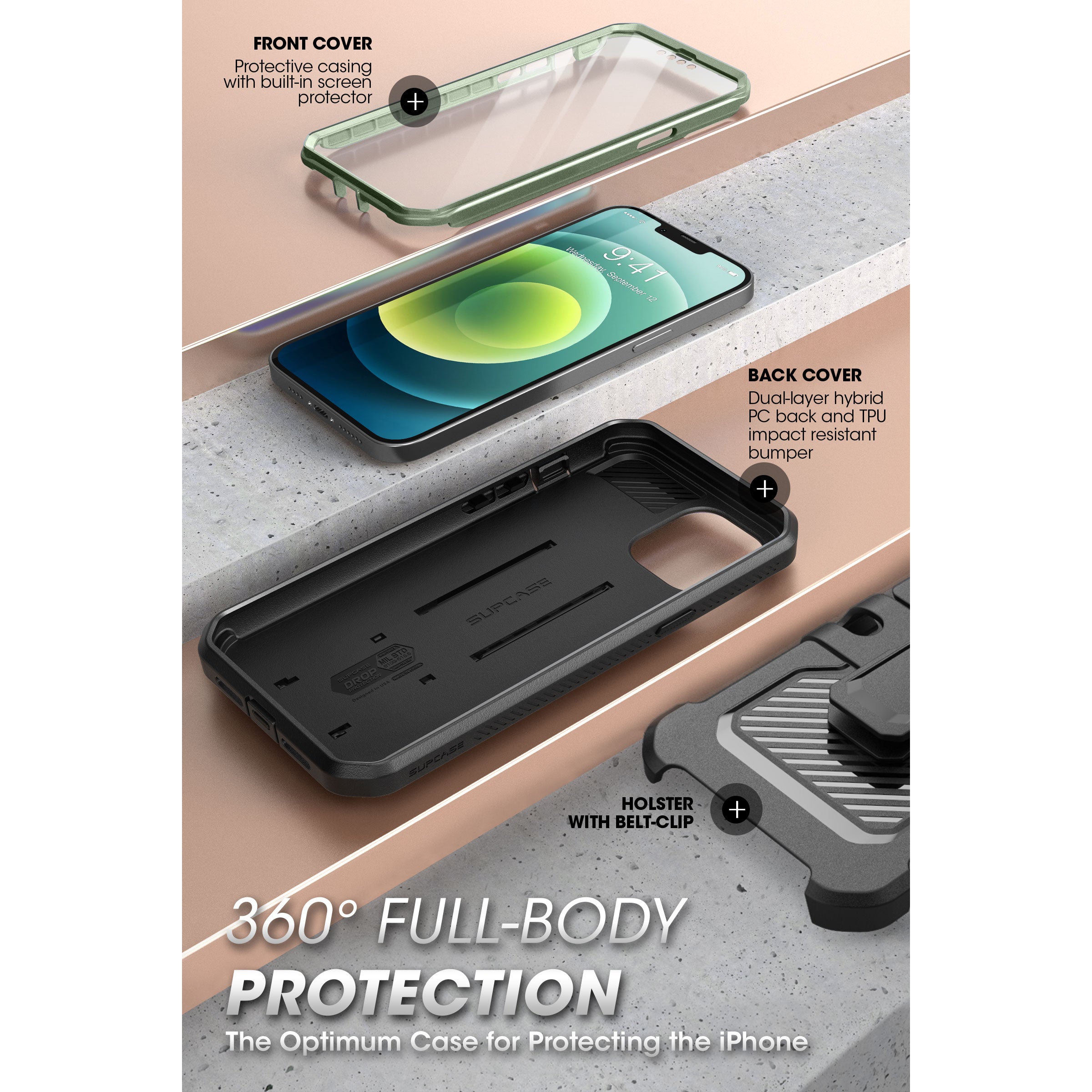 SUPCASE | iPhone 13 Pro Max 6.7 inch (2021) | UB Pro Holster Case