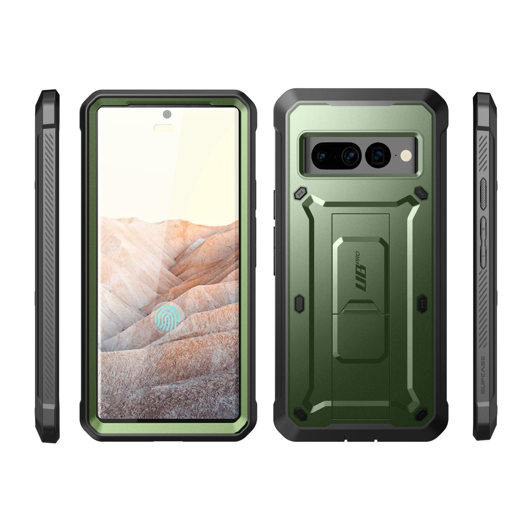 Cover Bi-materiale Per Google Pixel 6a, Rigida Con Anello Di Supporto - Blu - Italiano - Foto 8