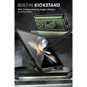 Galaxy Z Fold4 Unicorn Beetle Kickstand Case with Screen Protector-Dark Green