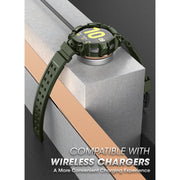 Galaxy Watch4 44mm Unicorn Beetle PRO Wristband Case-Dark Green