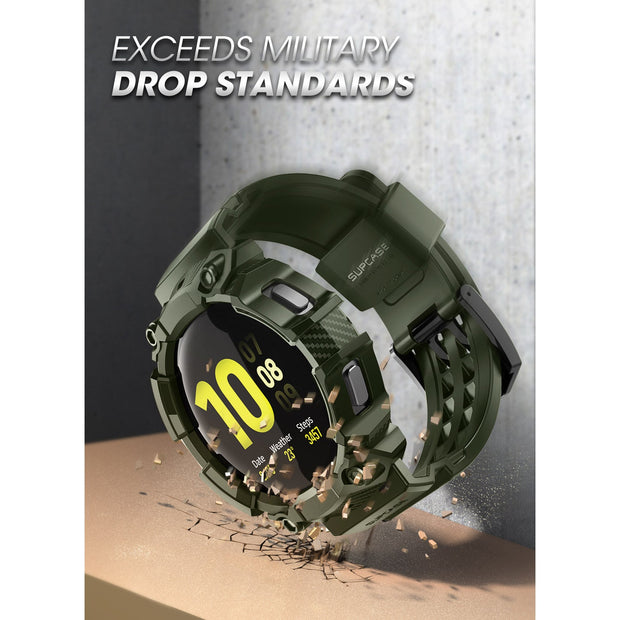 Galaxy Watch5 44mm Unicorn Beetle PRO Wristband Case-Dark Green